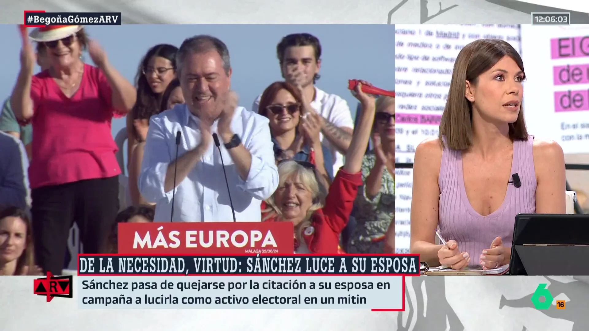 ARV - Ainhoa Martínez desvela lo que dicen en el "entorno de Sánchez": "Lo de Begoña Gómez moviliza porque es una persecución al presidente"