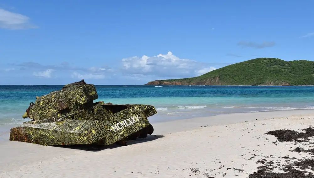 Playa Flamenco en Isla Culebra (Puerto Rico) Playa Flamenco en Isla Culebra (Puerto Rico)