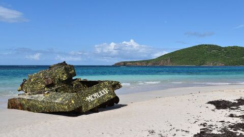 Playa Flamenco en Isla Culebra (Puerto Rico)