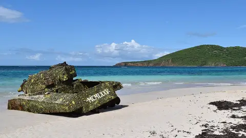 Playa Flamenco en Isla Culebra (Puerto Rico) Playa Flamenco en Isla Culebra (Puerto Rico)