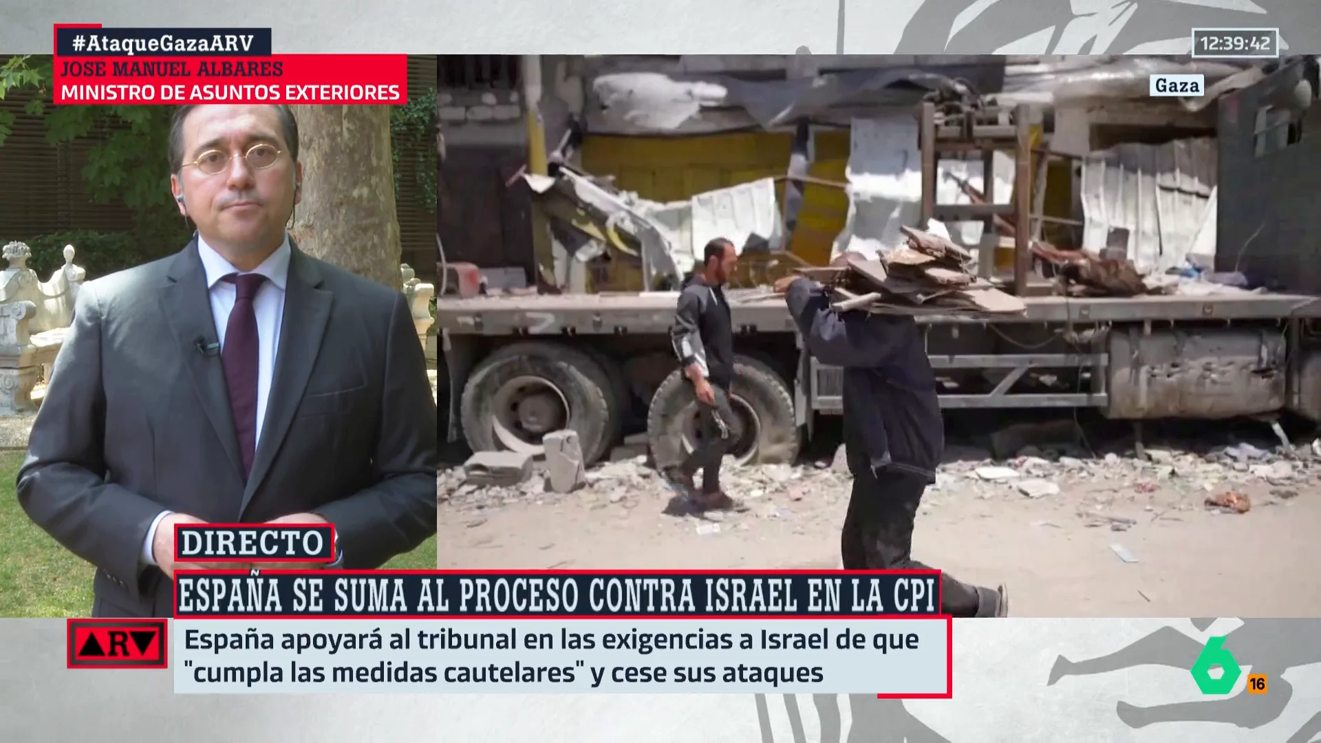 José Manuel Albares en Al Rojo Vivo