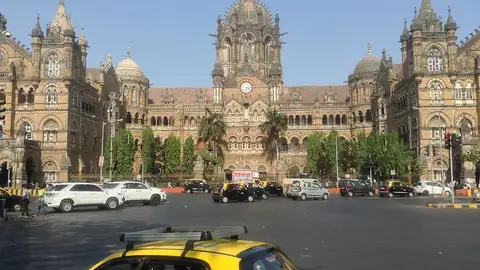 Estación de tren - castillo en la India Estación de tren - castillo en la India