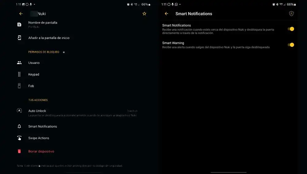 Activando las notificaciones inteligentes Activando las notificaciones inteligentes