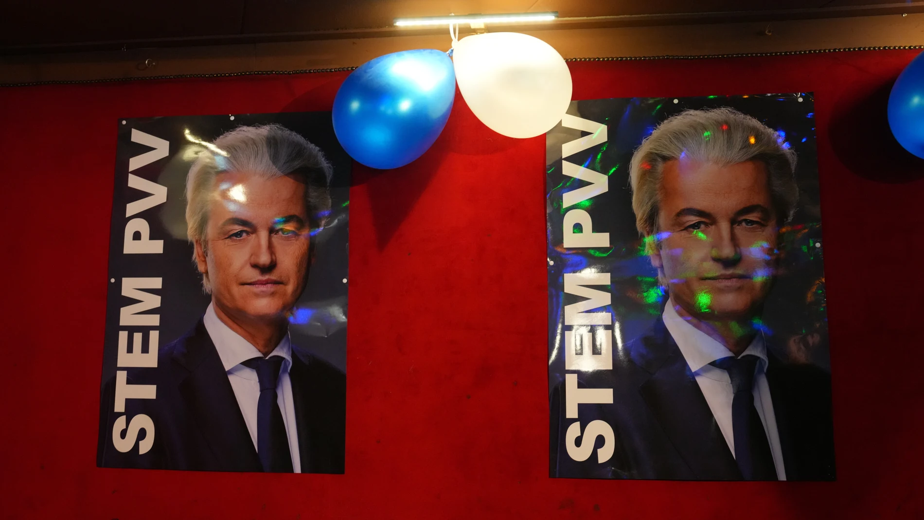 Propaganda electoral de Geert Wilders (PVV), de la extrema derecha neerlandesa, en las elecciones nacionales de 2023