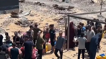 Sin agua en Gaza