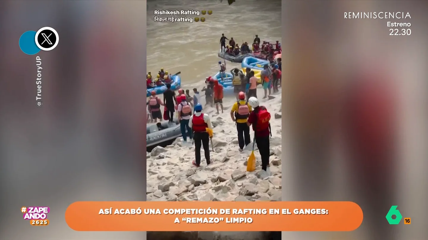 Así acabó una competición de rafting en el Ganges: a 'remazo' limpio Así acabó una competición de rafting en el Ganges: a 'remazo' limpio