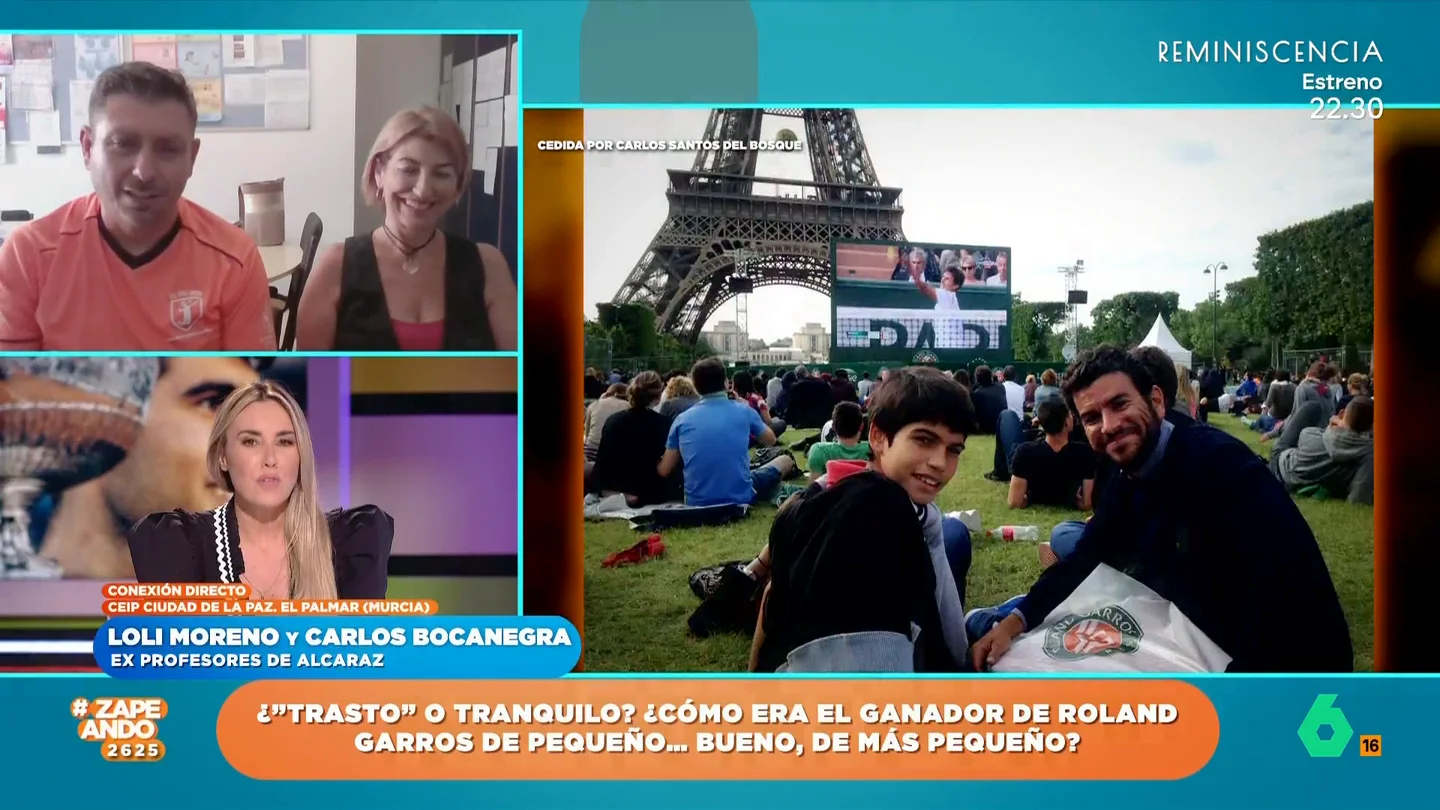 Loli y Carlos, maestros del colegio de Carlos Alcaraz, desvelan cómo era el tenista de pequeño Loli y Carlos, maestros del colegio de Carlos Alcaraz, desvelan cómo era el tenista de pequeño