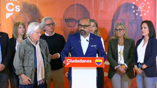 Jordi Cañas interviene tras los malos resultados de Ciudadanos en las elecciones europeas Jordi Cañas interviene tras los malos resultados de Ciudadanos en las elecciones europeas