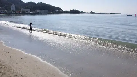 Zushi, playa cerca de Tokio Zushi, playa cerca de Tokio