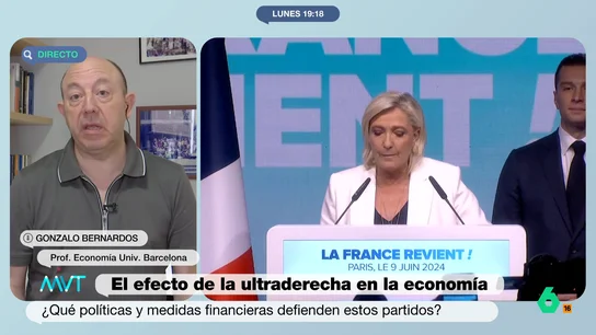 Gonzalo Bernardos desmonta los bulos económicos de la ultraderecha tras su auge en las elecciones europeas Gonzalo Bernardos desmonta los bulos económicos de la ultraderecha tras su auge en las elecciones europeas