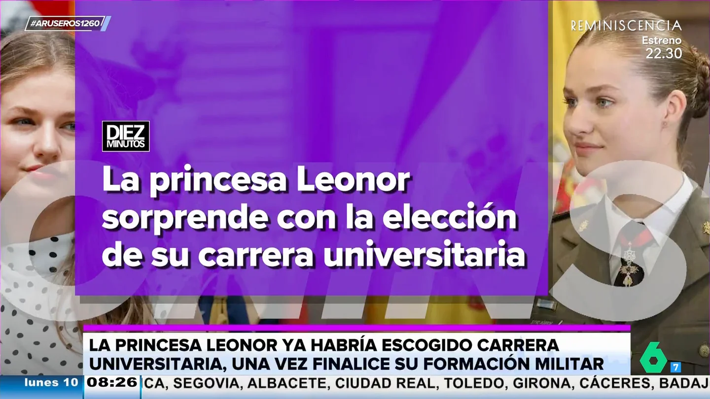 La princesa Leonor no sigue los pasos del rey Felipe: esta es la carrera universitaria que quiere estudiar La princesa Leonor no sigue los pasos del rey Felipe: esta es la carrera universitaria que quiere estudiar