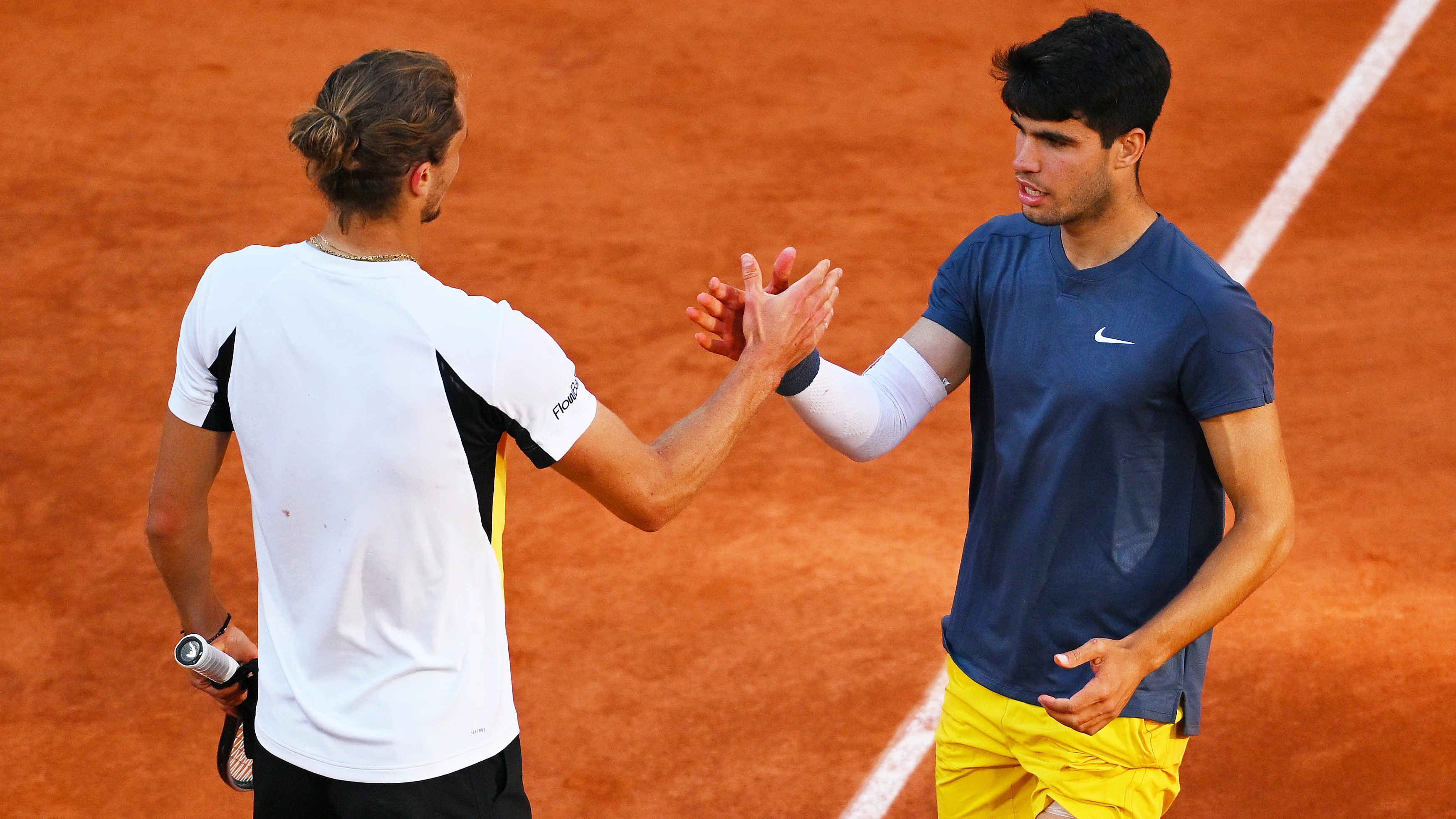 Alexander Zverev y Carlos Alcaraz