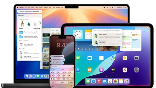 Interfaz de dispositivos Apple con el sistema Apple Intelligence Interfaz de dispositivos Apple con el sistema Apple Intelligence
