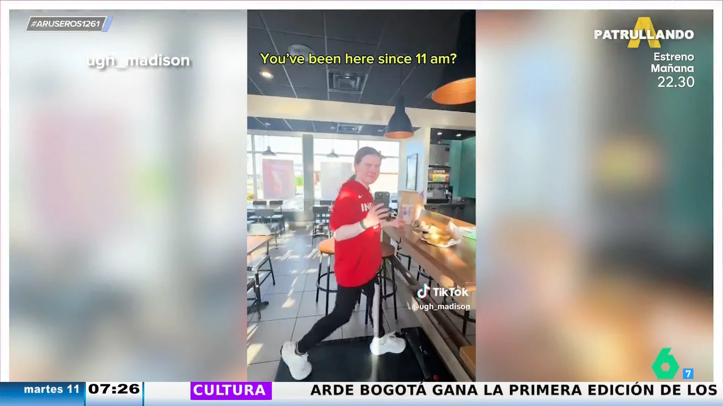 Un reto surrealista: corre una maratón dentro de un restaurante de comida rápida Un reto surrealista: corre una maratón dentro de un restaurante de comida rápida