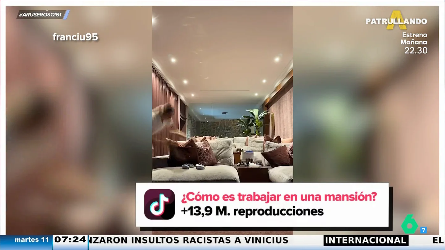 Una joven arrasa en TikTok mostrando cómo es trabajar en una mansión de lujo Una joven arrasa en TikTok mostrando cómo es trabajar en una mansión de lujo