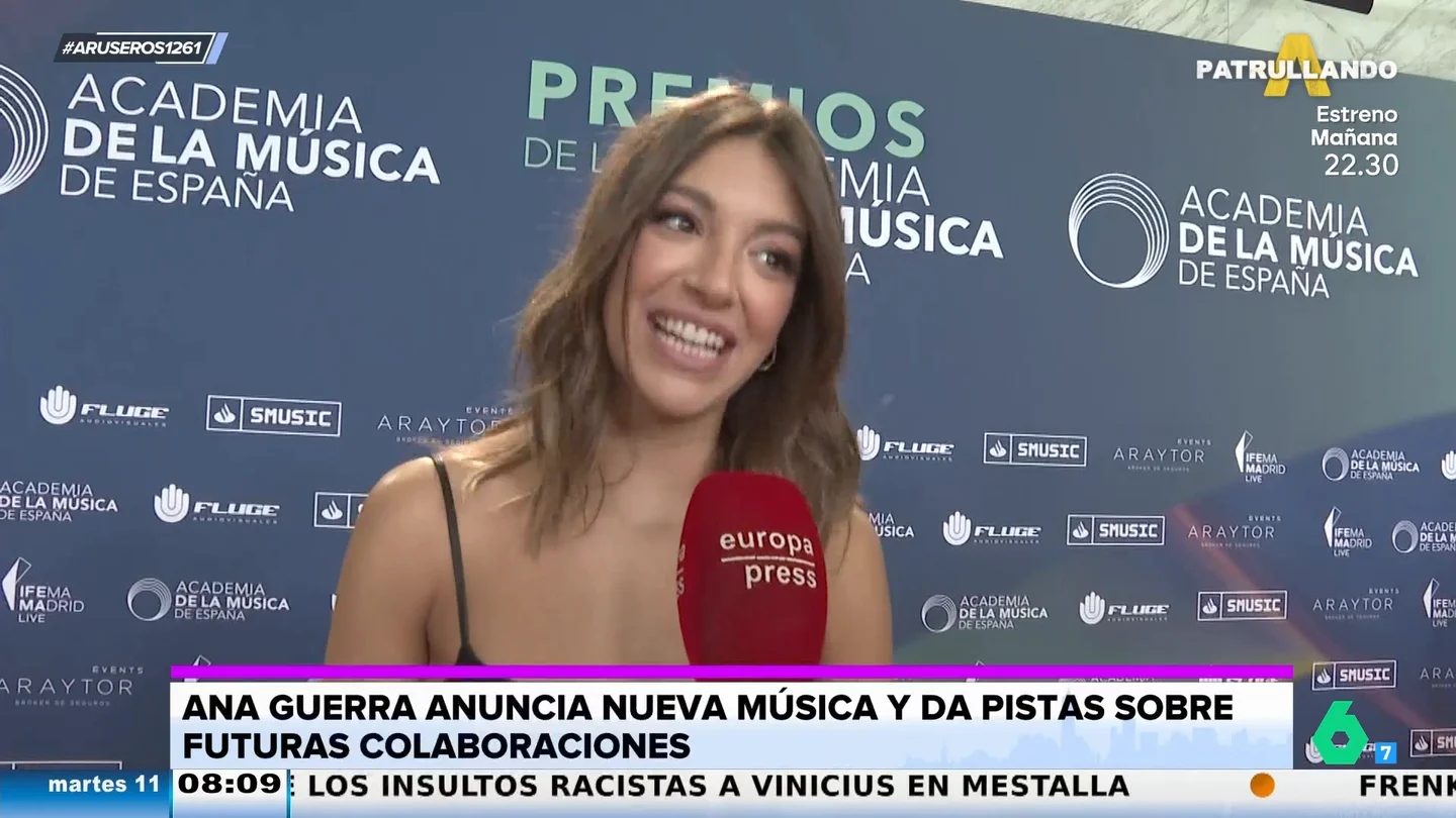 Ana Guerra confirma nuevo disco y gira tras el verano: "Tengo dos colaboraciones con un chico y una chica" Ana Guerra confirma nuevo disco y gira tras el verano: "Tengo dos colaboraciones con un chico y una chica"