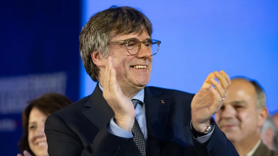 El expresidente de la Generalitat de Catalunya y candidato de Junts a las elecciones catalanas, Carles Puigdemont. El expresidente de la Generalitat de Catalunya y candidato de Junts a las elecciones catalanas, Carles Puigdemont.