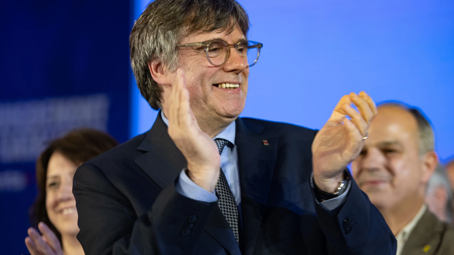 El expresidente de la Generalitat de Catalunya y candidato de Junts a las elecciones catalanas, Carles Puigdemont.