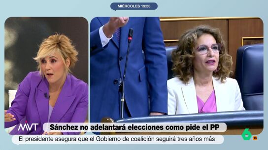 M&aacute;s Vale Tarde analiza en este v&iacute;deo el agrio debate entre Pedro S&aacute;nchez y Feij&oacute;o en el Congreso y se detiene en un curioso detalle: los entusiastas y "sobreactuados" gestos de Mar&iacute;a Jes&uacute;s Montero durante las r&eacute;plicas del presidente del Gobierno.