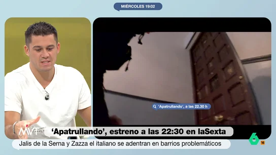 MVT Zazza el italiano alucina al ver un bolso con un cuchillo en plena calle de Bilbao: "Estoy flipando" MVT Zazza el italiano alucina al ver un bolso con un cuchillo en plena calle de Bilbao: "Estoy flipando"