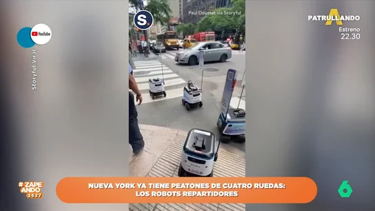 Nueva York ya tiene peatones de cuatro ruedas: los robots repartidores Nueva York ya tiene peatones de cuatro ruedas: los robots repartidores
