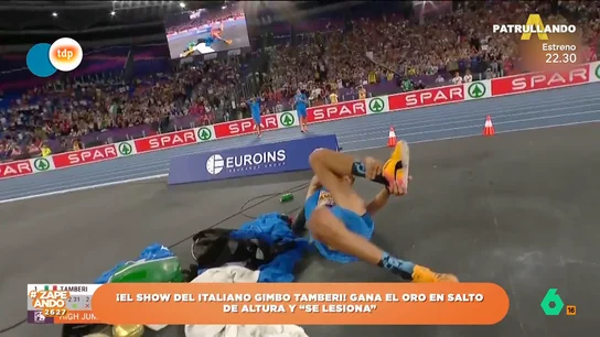 El 'show' cómico de un atleta italiano: gana el oro en salto de altura y luego se 'lesiona' El 'show' cómico de un atleta italiano: gana el oro en salto de altura y luego se 'lesiona'