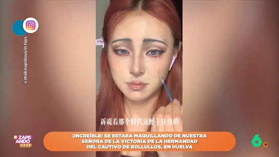 El impresionante maquillaje de una joven: se convierte en una virgen de una hermandad onubense El impresionante maquillaje de una joven: se convierte en una virgen de una hermandad onubense