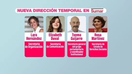 Nueva dirección temporal de Sumar tras la marcha de Yolanda Díaz Nueva dirección temporal de Sumar tras la marcha de Yolanda Díaz