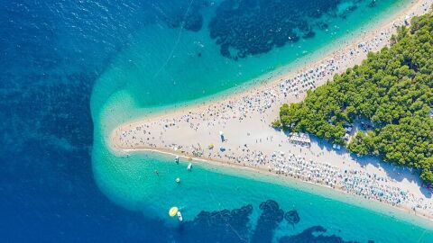 Zlatni Rat en la Isla de Brac (Croacia)