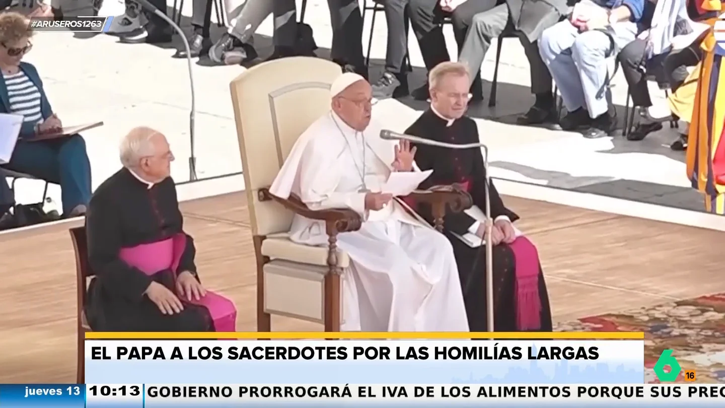 El papa Francisco pide a los curas acortar los sermones: "A veces hablan mucho y no se entiende de qué hablan" El papa Francisco pide a los curas acortar los sermones: "A veces hablan mucho y no se entiende de qué hablan"