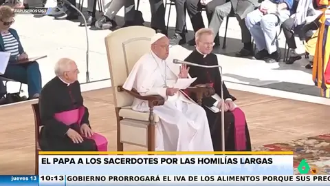 El papa Francisco pide a los curas acortar los sermones: "A veces hablan mucho y no se entiende de qué hablan"