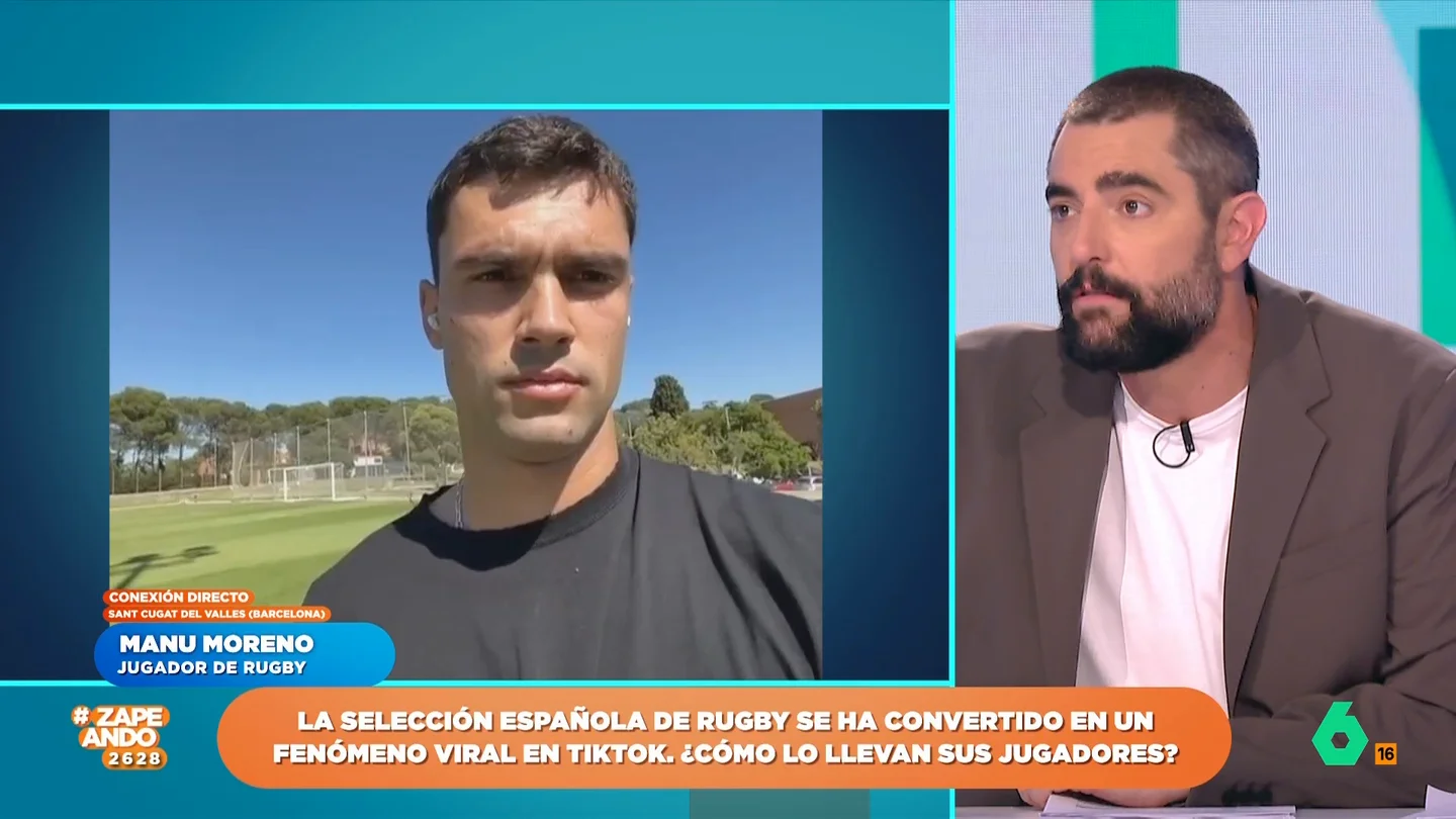 Manu Moreno, jugador de Rugby, tras hacerse viral en redes: "Nos están llegando muchas ofertas" Manu Moreno, jugador de Rugby, tras hacerse viral en redes: "Nos están llegando muchas ofertas"
