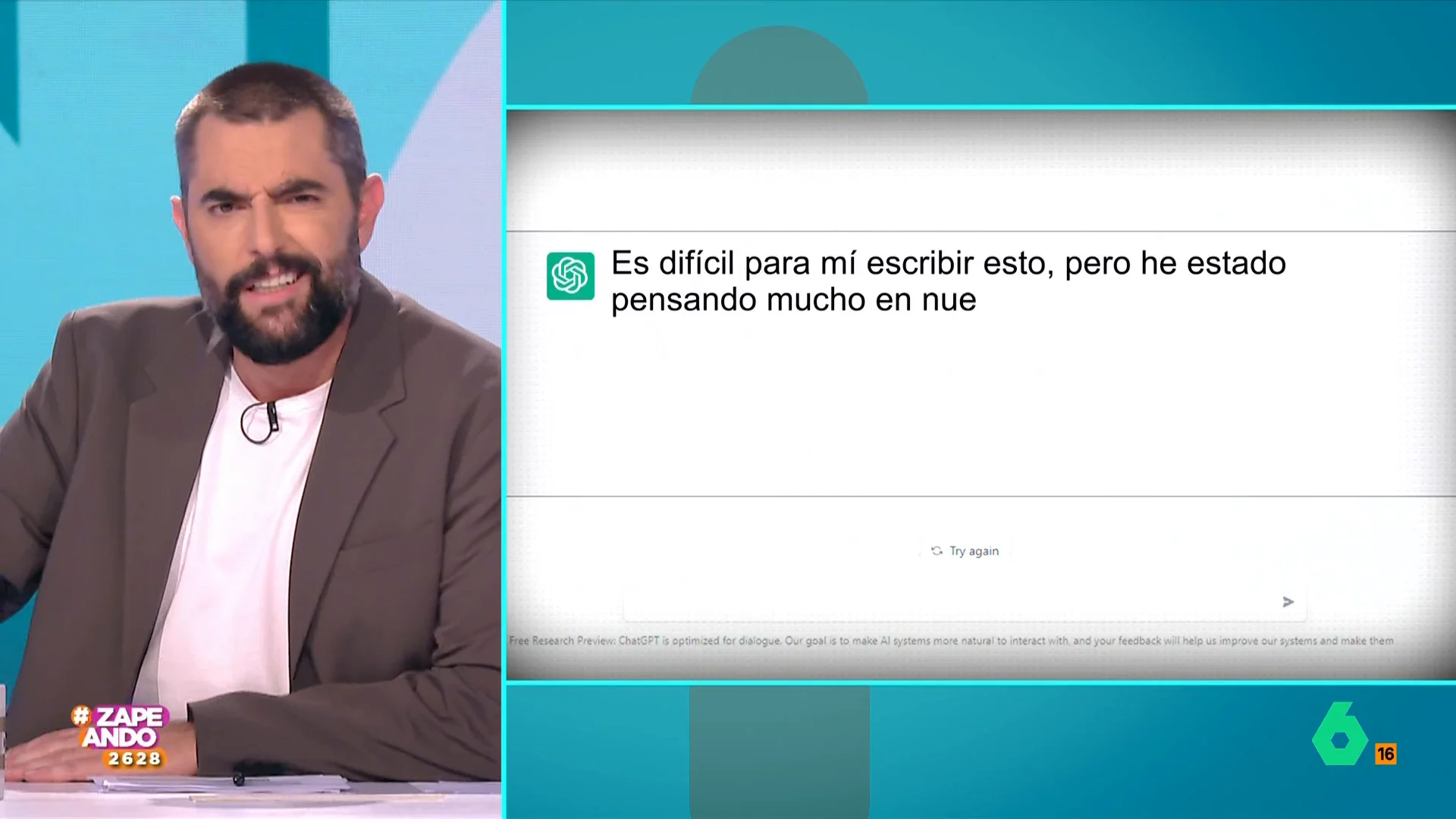 Así responde ChatGPT cuando Zapeando le pide mensajes para cortar un relación