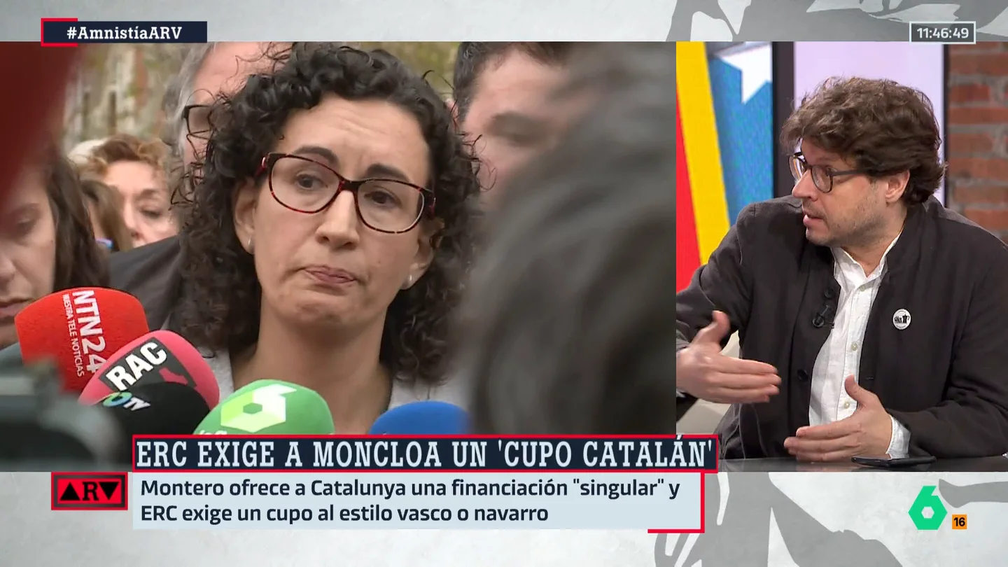 Fernando Berlín analiza la petición de ERC de "una financiación a la vasca": "Retrata que estamos en el comienzo de una negociación (con el PSC)" Fernando Berlín analiza la petición de ERC de "una financiación a la vasca": "Retrata que estamos en el comienzo de una negociación (con el PSC)"