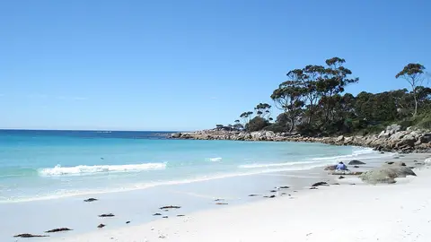 Bahía de Binalong en Tasmania (Australia) Bahía de Binalong en Tasmania (Australia)