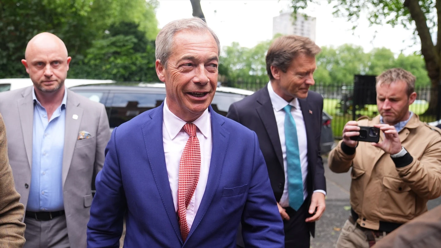 Nigel Farage, líder del partido UK Reform Nigel Farage, líder del partido UK Reform