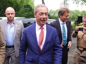 Nigel Farage, líder del partido UK Reform