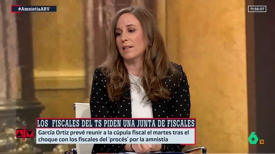 ARV - Natalia Junquera, tras el choque de fiscales por la amnistía: "El ambiente en la Justicia se enrarece mucho" ARV - Natalia Junquera, tras el choque de fiscales por la amnistía: "El ambiente en la Justicia se enrarece mucho"