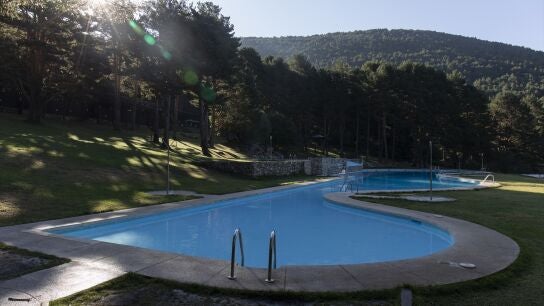 Piscinas naturales en Cercedilla (Madrid).