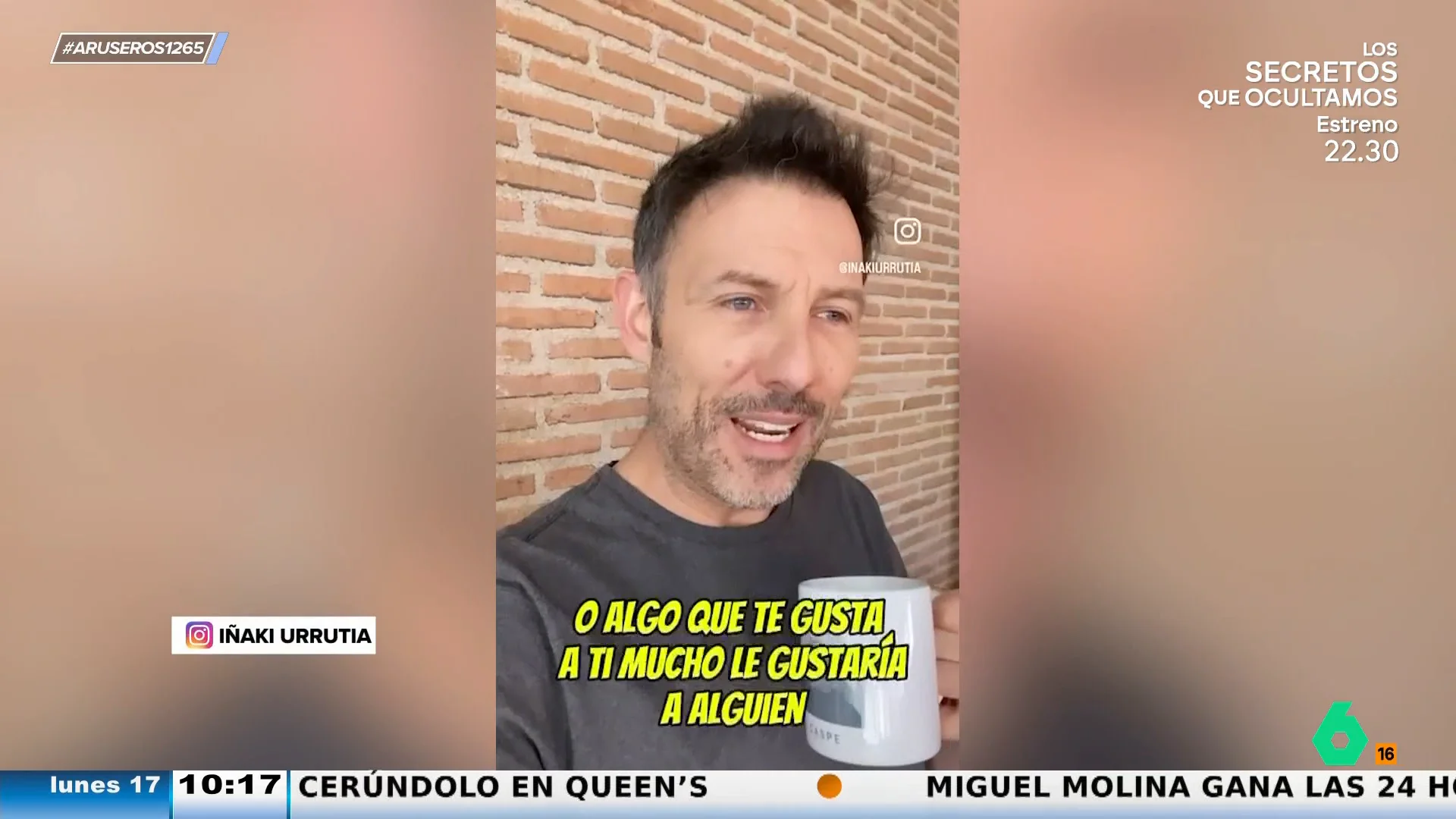 Iñaki Urrutia, a los que creen que saben que les gusta a las personas fallecidas: "Hay que tenerlos muy cuadrados"