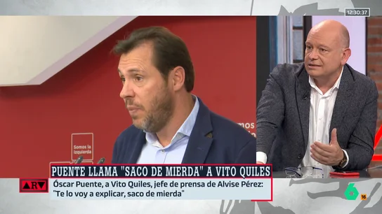 ARV- Gabi Sanz, reacciona a las palabras de Óscar Puente sobre Vito Quiles: "Esto también es máquina del fango" ARV- Gabi Sanz, reacciona a las palabras de Óscar Puente sobre Vito Quiles: "Esto también es máquina del fango"