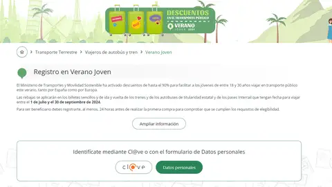 Web de registro del Verano Joven 2024 Web de registro del Verano Joven 2024