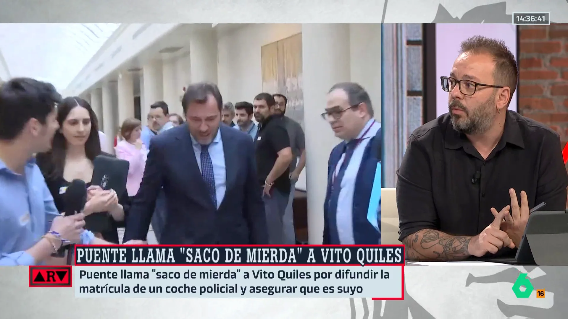 ARV- Maestre, sobre Vito Quiles: "No se puede tolerar que difunda información que comprometa la seguridad de un ministro"