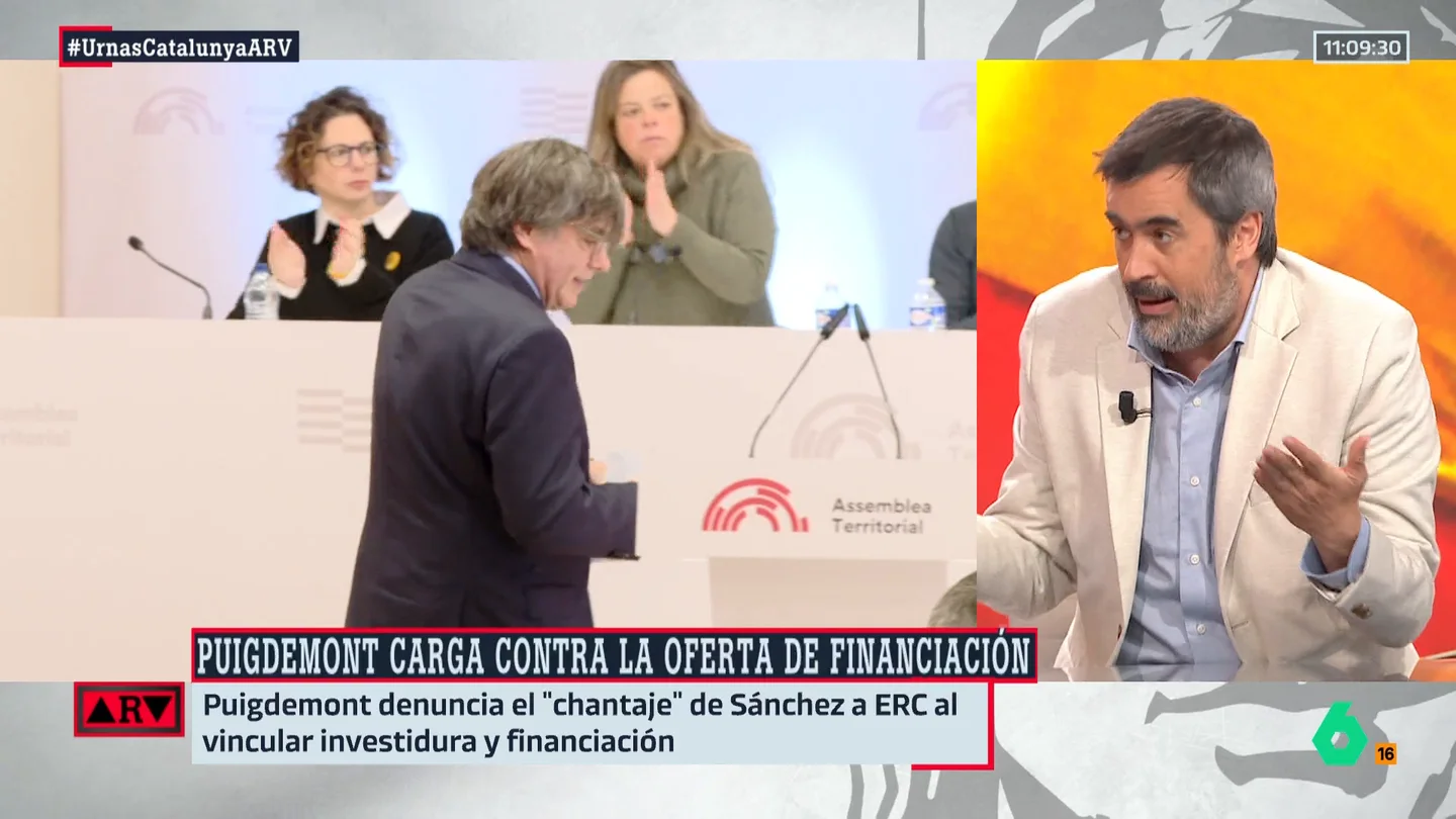 ARV- Carlos E. Cué: "Si la elección de Feijóo dependiera de Junts, haría una negociación sobre financiación" ARV- Carlos E. Cué: "Si la elección de Feijóo dependiera de Junts, haría una negociación sobre financiación"