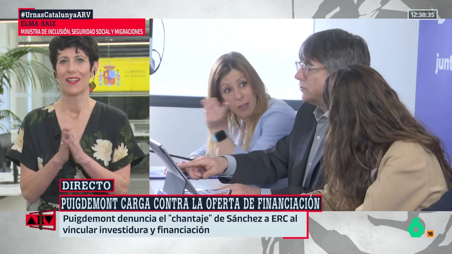 La ministra Elma Saiz La ministra Elma Saiz