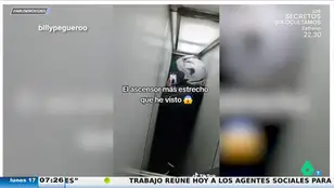 Tatiana Arús reacciona a un vídeo viral de un claustrofóbico ascensor: &quot;Parece una máquina para hacer un TAC&quot;