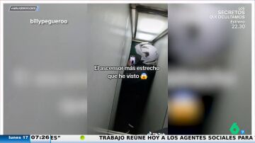 Tatiana Arús reacciona a un vídeo viral de un claustrofóbico ascensor: "Parece una máquina para hacer un TAC"