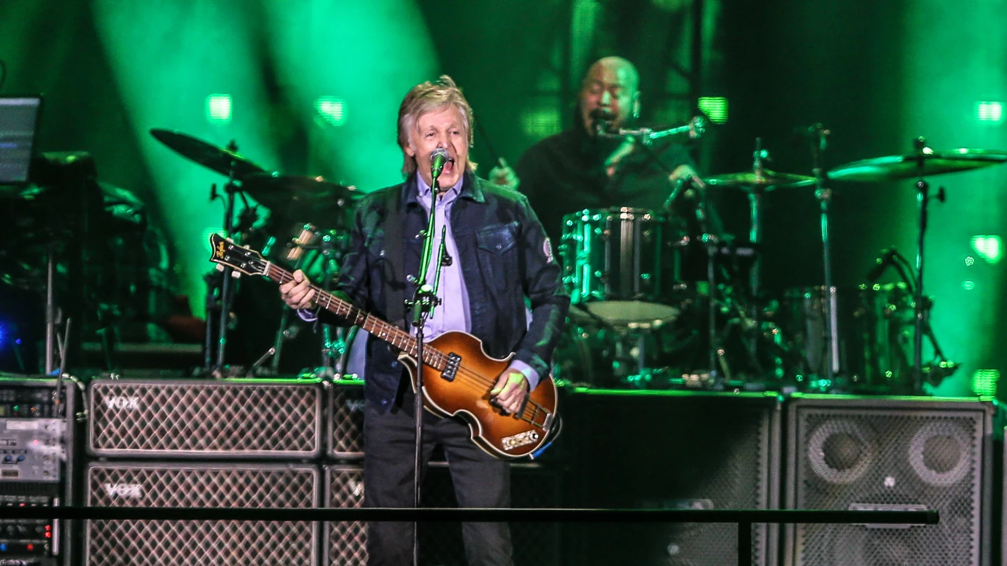 Imagen de archivo de Paul McCartney en concierto Imagen de archivo de Paul McCartney en concierto