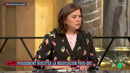 ARV- Lucía Méndez: "Puigdemont quiere repetir elecciones y ERC no se atreve a plantarle cara" ARV- Lucía Méndez: "Puigdemont quiere repetir elecciones y ERC no se atreve a plantarle cara"