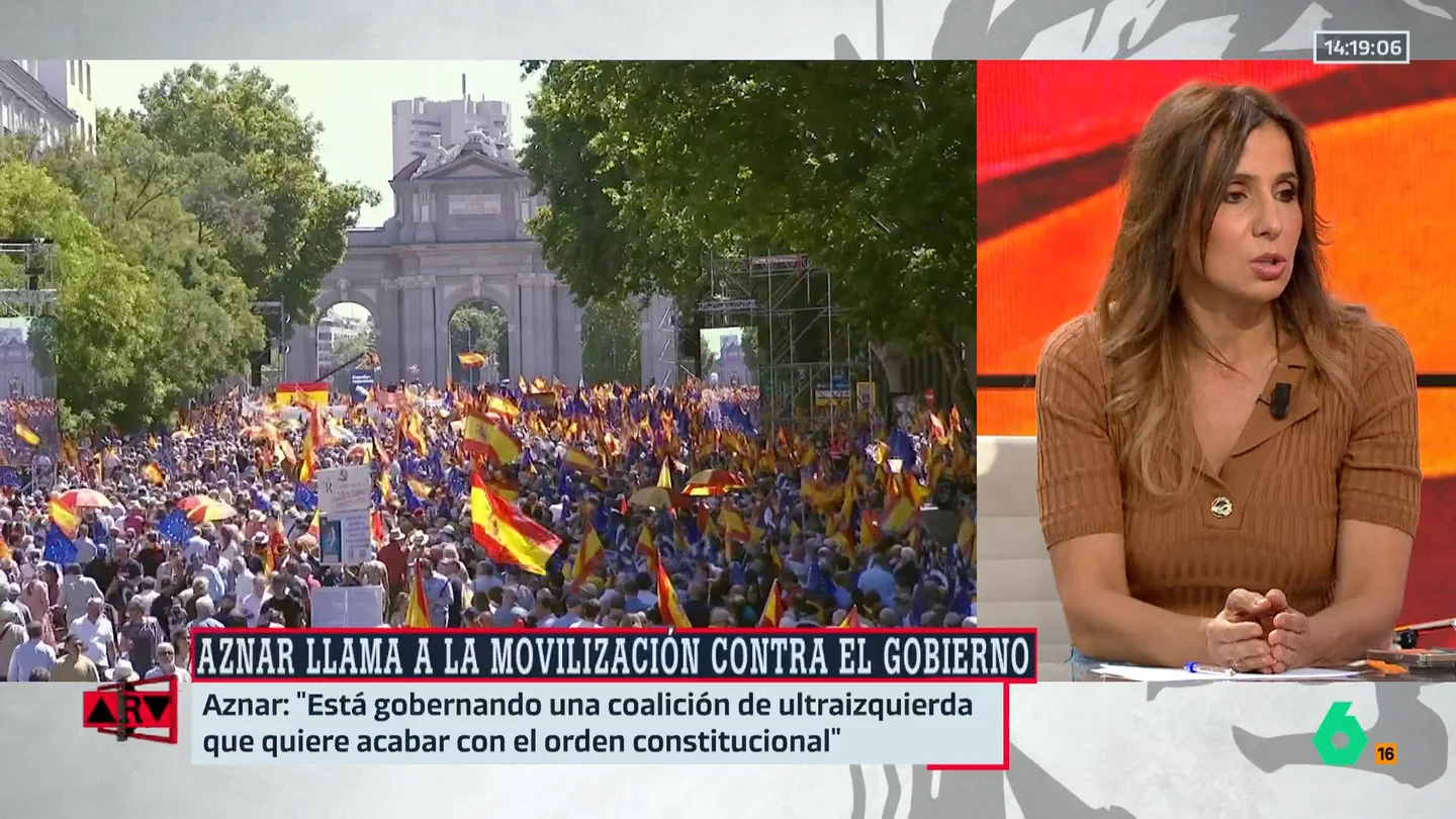 ARV- Carmen Morodo, tras las declaraciones de Aznar: "Cuando no hay matices, acabas perdiendo la razón" ARV- Carmen Morodo, tras las declaraciones de Aznar: "Cuando no hay matices, acabas perdiendo la razón"